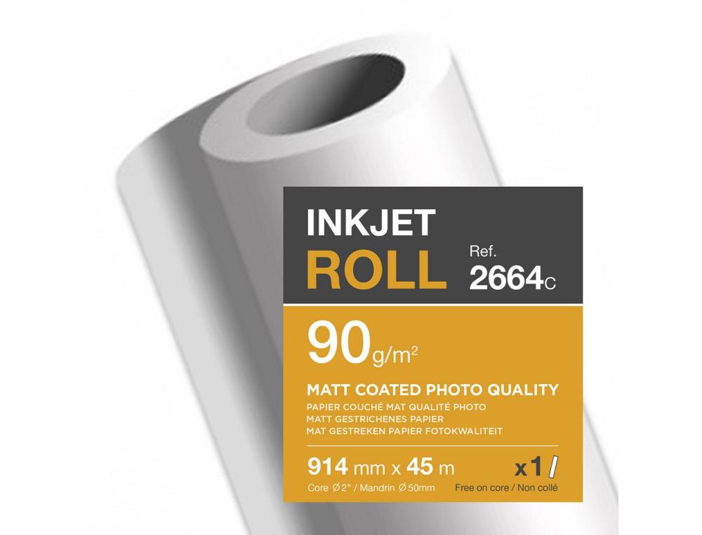 BOB.TRACEUR COUCH.90G 45MX914MBOBINE PAPIER COUCH MAT 90 G - 45 M x 914 MM