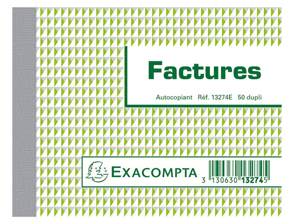 MANIFOLD AUTOCOPIANT EXACOMPTA FACTURES 105X135MM FOLIOTAGE 50 DUPLIS