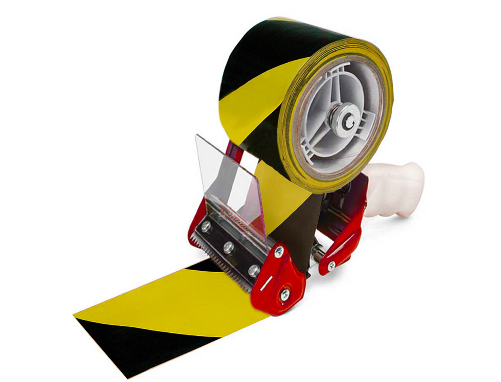 RUBAN ADHÉSIF Q-CONNECT SÉCURISÉ RUBAN SIGNALISATION RÉSISTANT 48MMX20M COLORIS NOIR/JAUNE