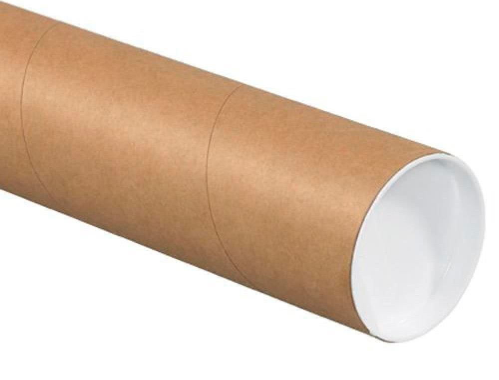 TUBE PORTE-DOCUMENTS Q-CONNECTCARTON ENCOLLE 1,8MM FORMAT   A3/A2 40X430MM COUVERCLE      PLASTIQUE TRES RESISTANT