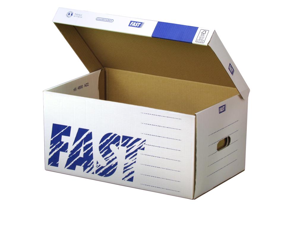 CAISS.ARCH COUV BLC FAST P/10 CONTENEUR A ARCHIVES - FAST - LOT DE 10