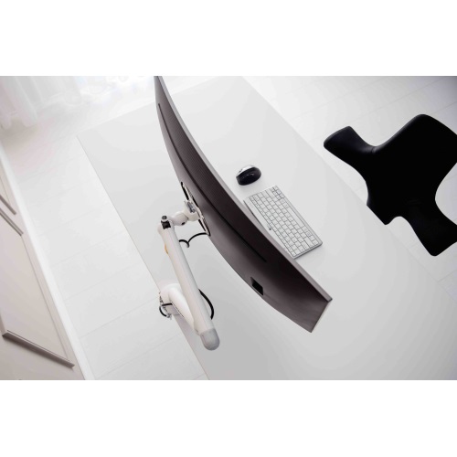 BRAS PORTE-1 ECRAN BE FLEXIBLEBLANC
